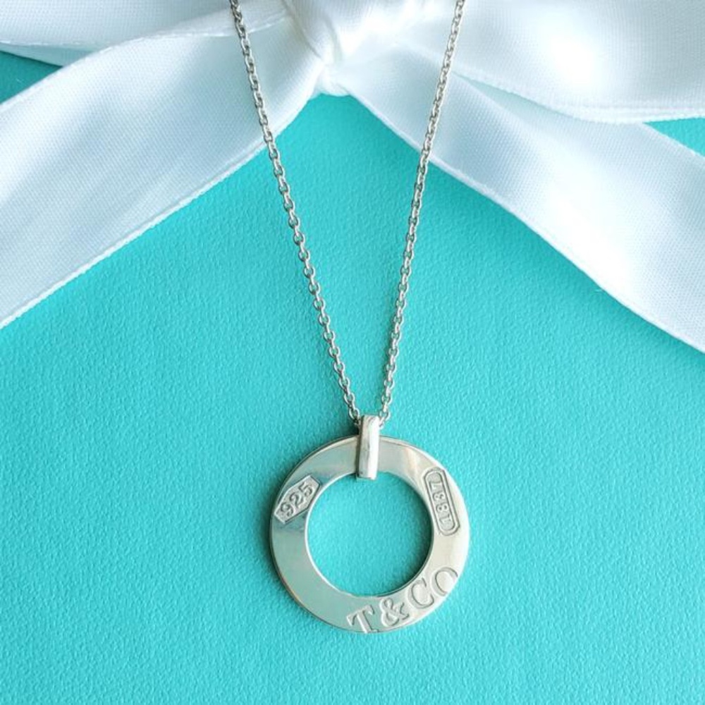 Tiffany & Co Sterling Silver 1837 Pendant Necklace